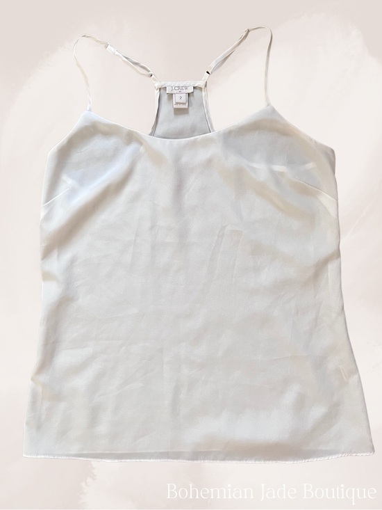 J. Crew Factory Tops - J.Crew Factory Racerback Cami Women’s Size 2 Cream Adjustable Strap Tank Top